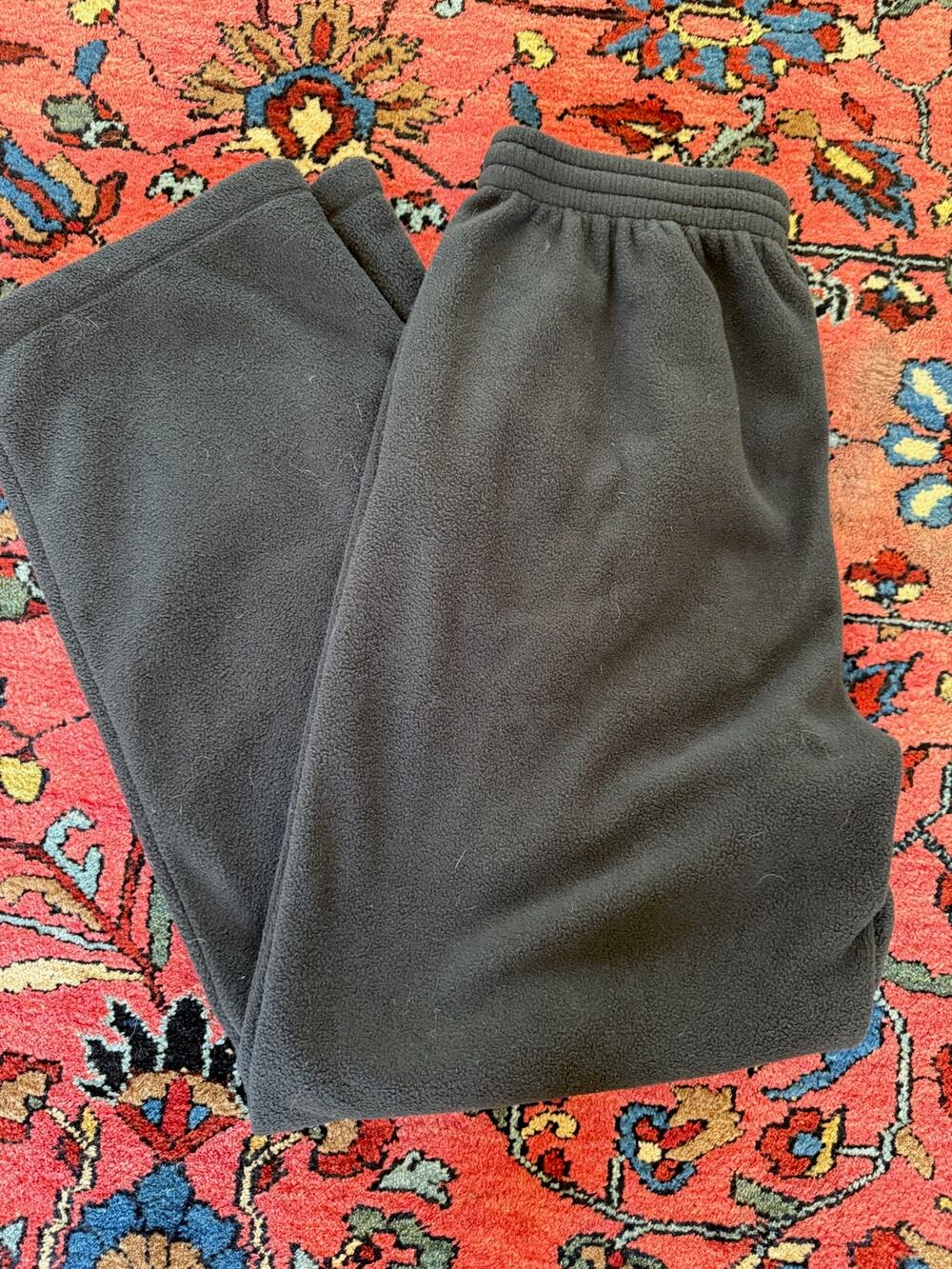 Skims Outdoor Polar Fleece Black Straight Leg Sweatpants Women's Medium Gorp